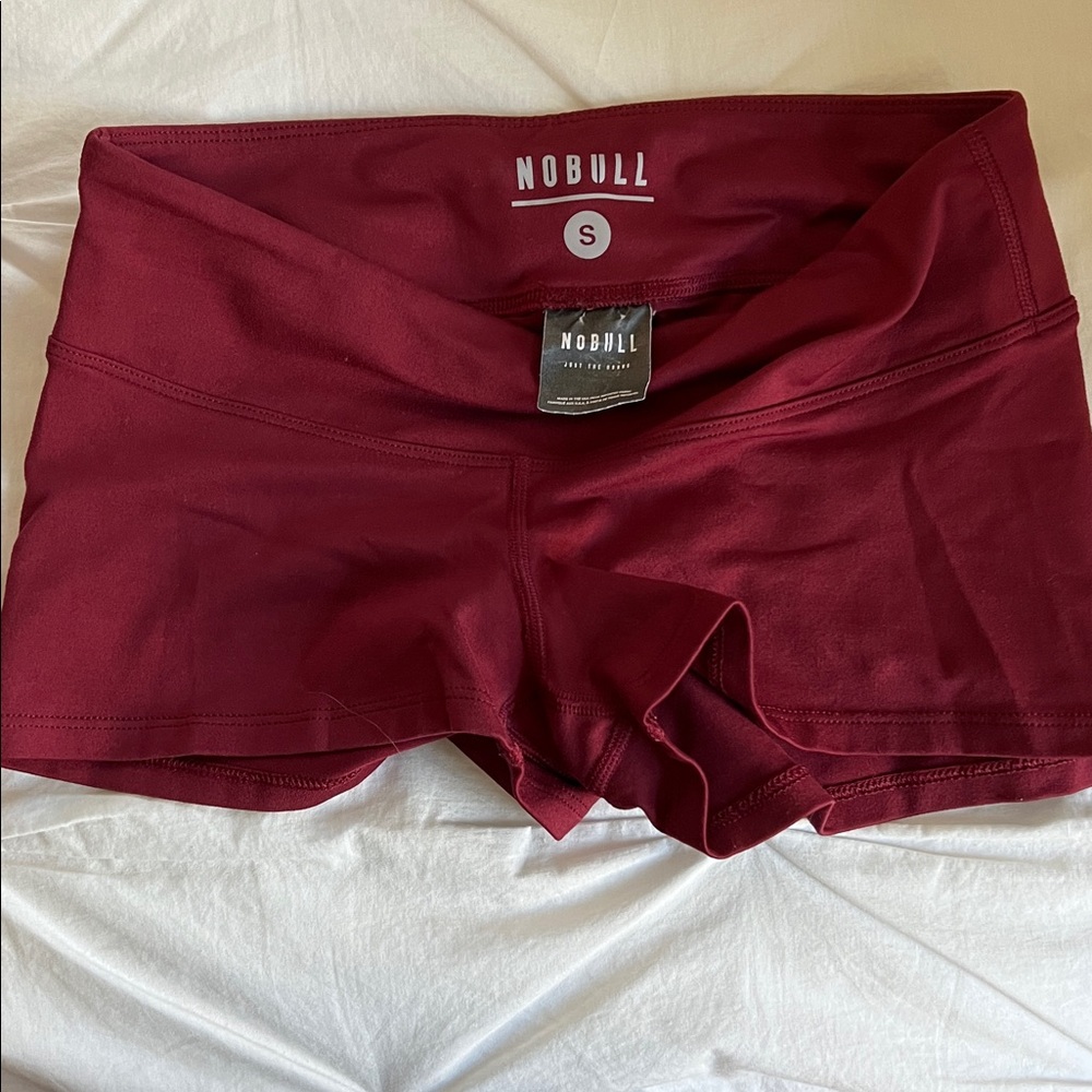 NOBULL Deep Red Workout Shorts 2”